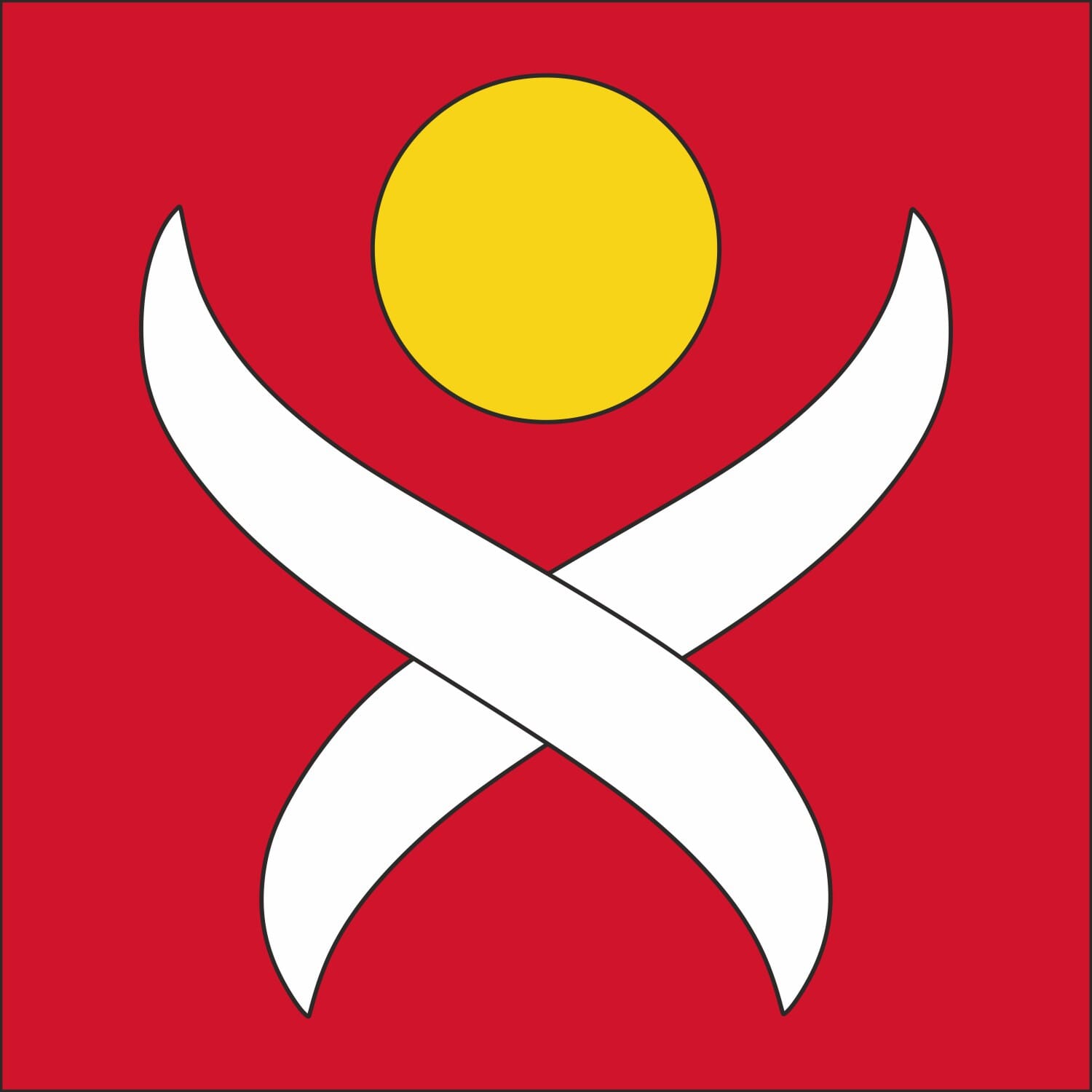 Fahne Gemeinde 5733 Leimbach (AG) | 30 x 30 cm und Gr&ouml;sser - Bild 1