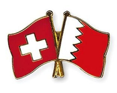Freundschaftspin Schweiz-Bahrain | Gr&ouml;sse ca. 22mm - Bild 1