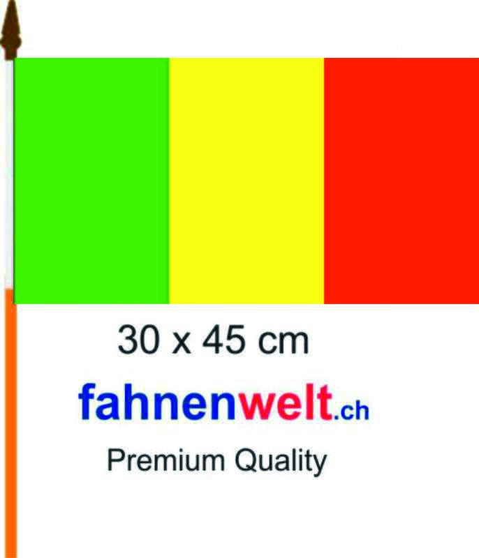 Mali Fahne / Flagge am Stab | 30 x 45 cm - Bild 1