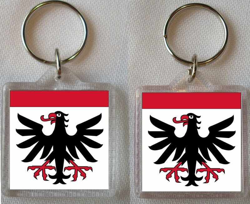 Schl&uuml;sselanh&auml;nger mit Aaraufahne | ca. 40 x 40 mm - Bild 3