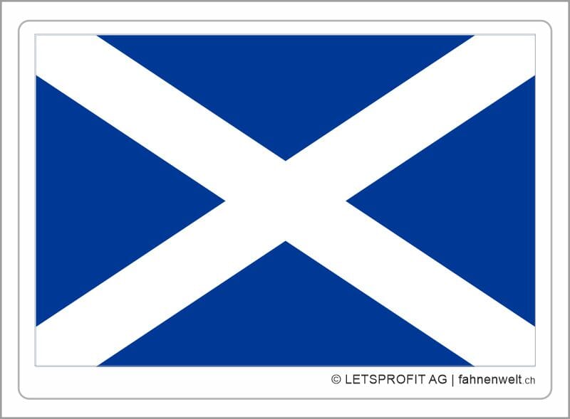 Aufkleber Schottland | 7 x 9.5 cm - Bild 1