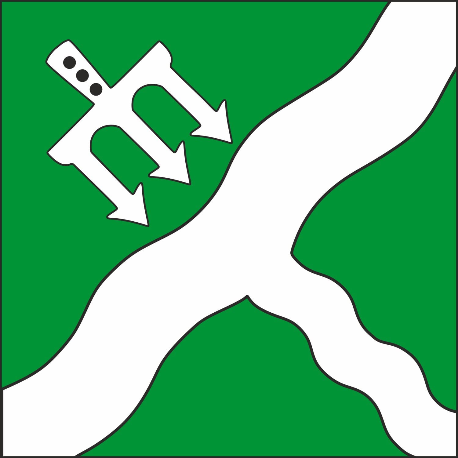 Fahne Gemeinde 4334 Sisseln (AG) | 30 x 30 cm und Gr&ouml;sser - Bild 1