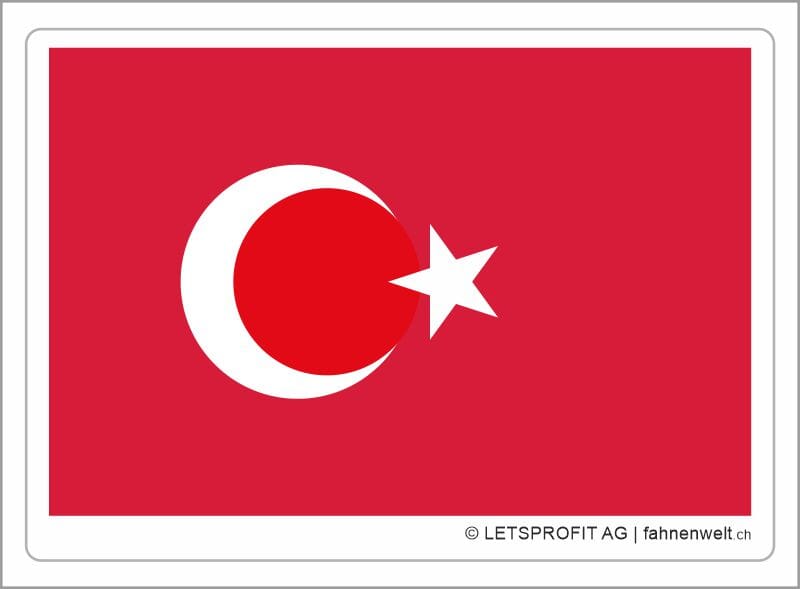 Aufkleber T&uuml;rkei | 7 x 9.5 cm - Bild 1
