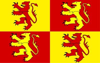 Owen Glendower / Owain Glyndwr Fahne gedruckt | 90 x 150 cm - Bild 1