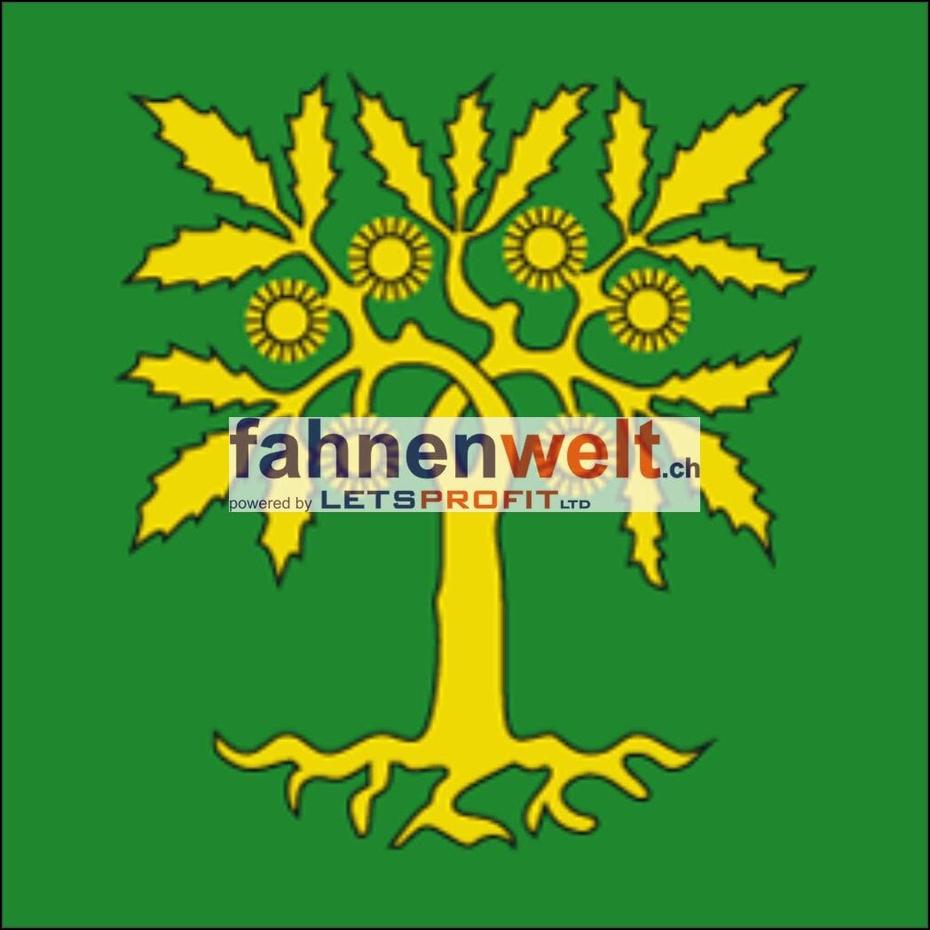 Fahne Gemeinde 7608 Castasegna Ehemalige Gemeinde (GR) | 30 x 30 cm und Gr&ouml;sser - Bild 1