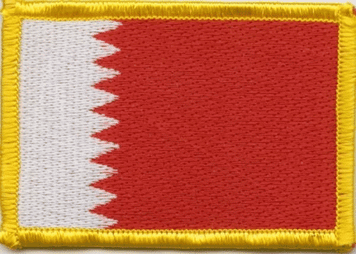 Patch Sticker zum aufb&uuml;geln Bahrain | 5.5 x 9 cm - Bild 1
