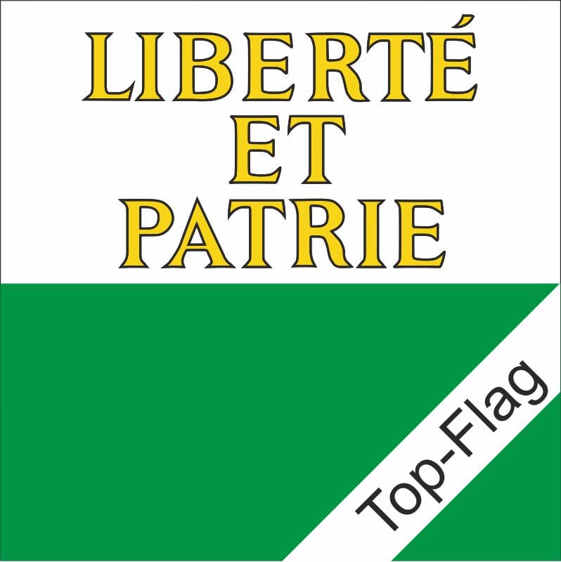 Fahne Waadt VD gedruckt | 120 x 120 cm - Bild 1