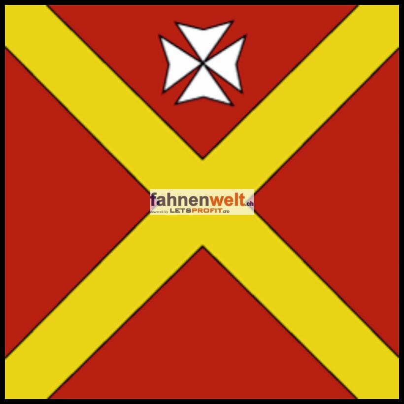 Fahne Gemeinde 1727 Magnedens Ehemalige Gemeinde (FR) | 30 x 30 cm und Gr&ouml;sser - Bild 1