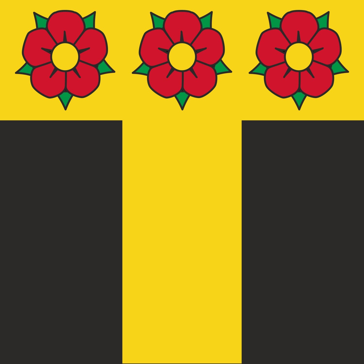 Fahne Gemeinde 3113 Rubigen (BE) | 30 x 30 cm und Gr&ouml;sser - Bild 1