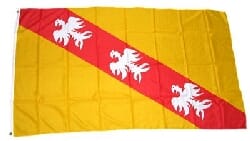 Fahne / Flagge Lothringen gedruckt | 90 x 150 cm - Bild 1