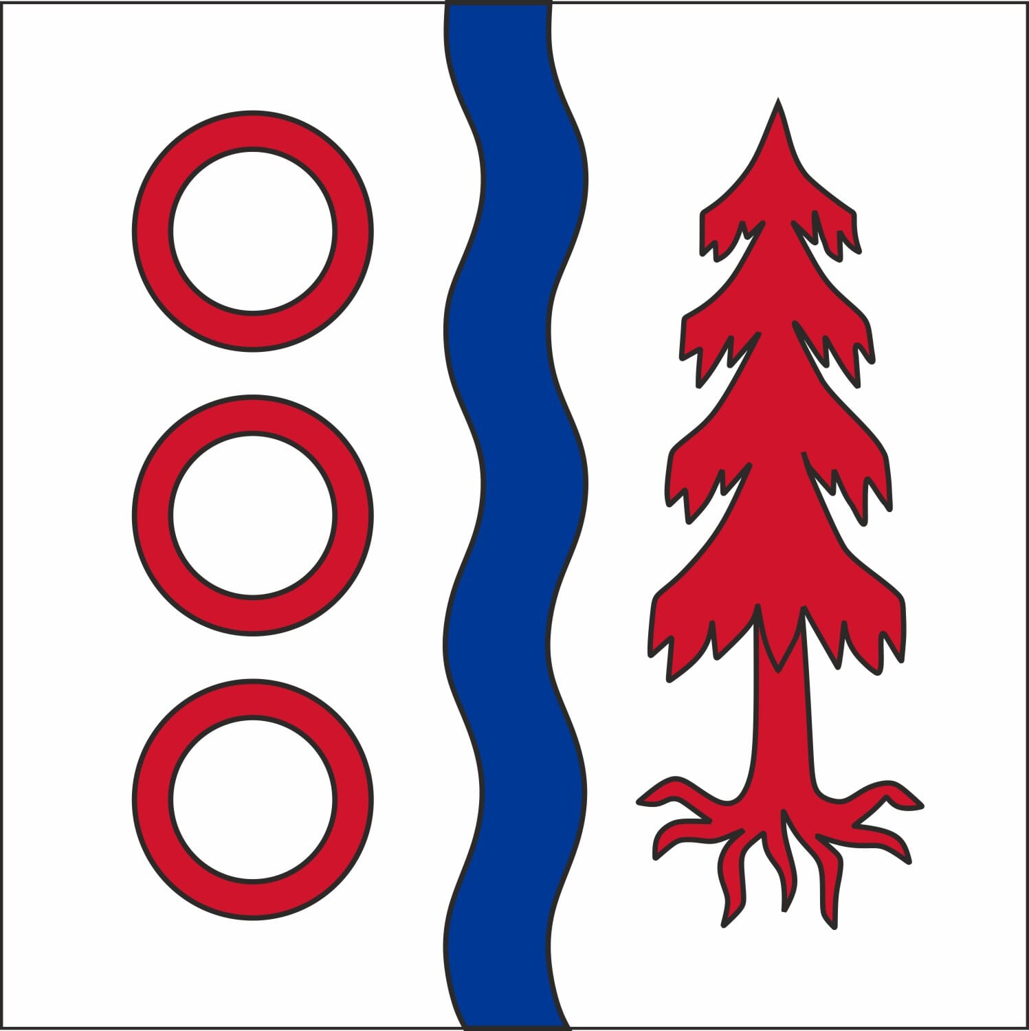 Fahne Gemeinde 9030 Gaiserwald (SG) | 30 x 30 cm und Gr&ouml;sser - Bild 1