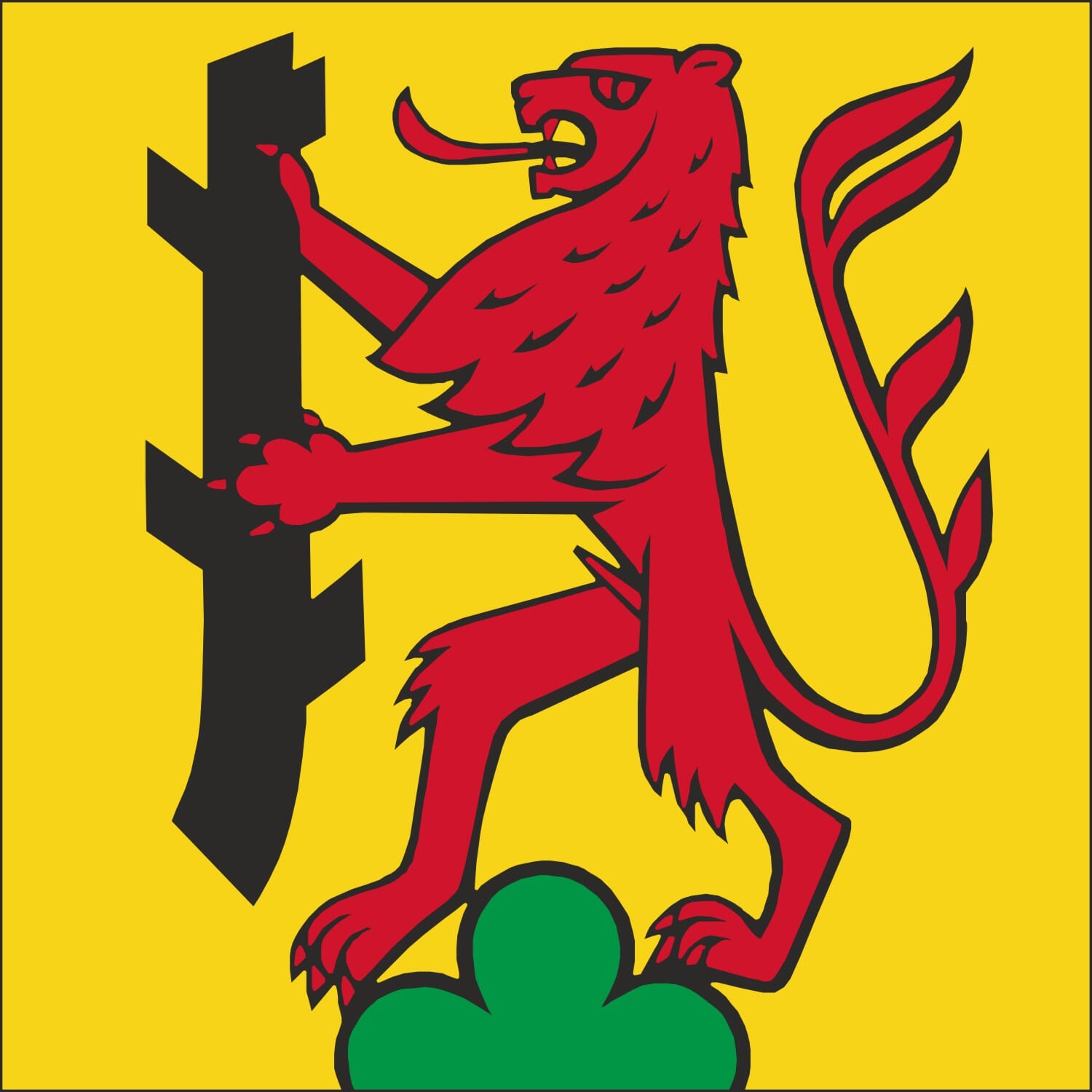 Fahne Gemeinde 5724 D&uuml;rren&auml;sch (AG) | 30 x 30 cm und Gr&ouml;sser - Bild 1