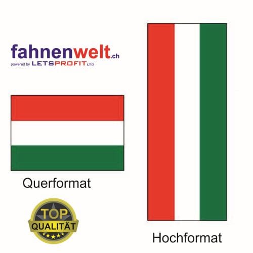 Ungarn Fahne aus Multi-Flag im Hoch- und Querformat | diverse Gr&ouml;ssen - Bild 1