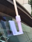 Autofahnenhalter f&uuml;r Fahnen am Stab | rot oder weiss - Bild 3