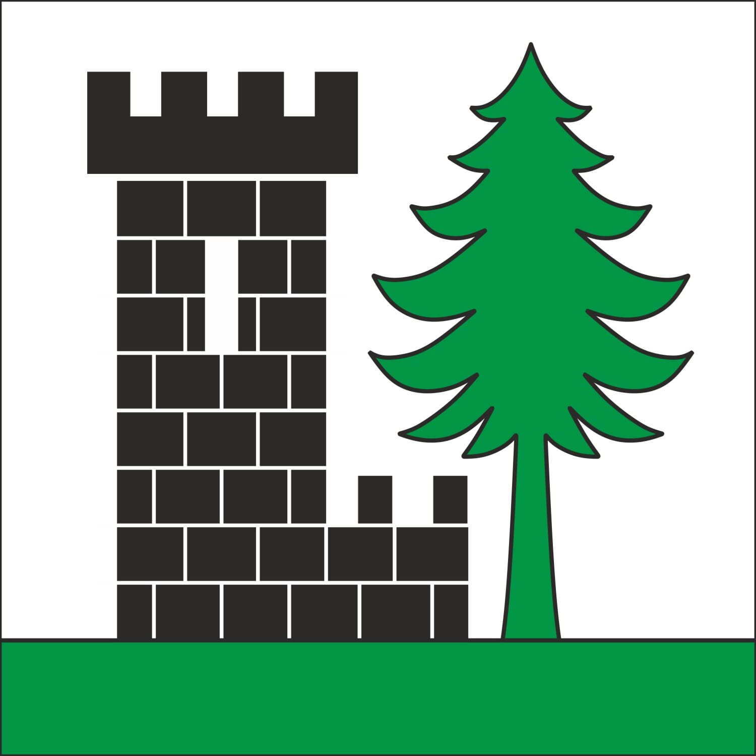 Fahne Gemeinde 5736 Burg (AG) | 30 x 30 cm und Gr&ouml;sser - Bild 1