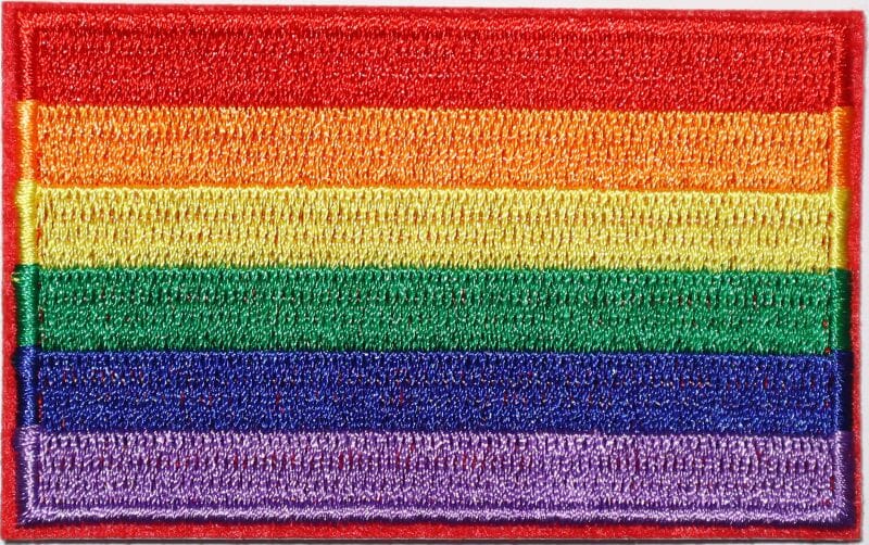 Patch Sticker zum aufb&uuml;geln Regenbogen | 5 x 8 cm - Bild 2