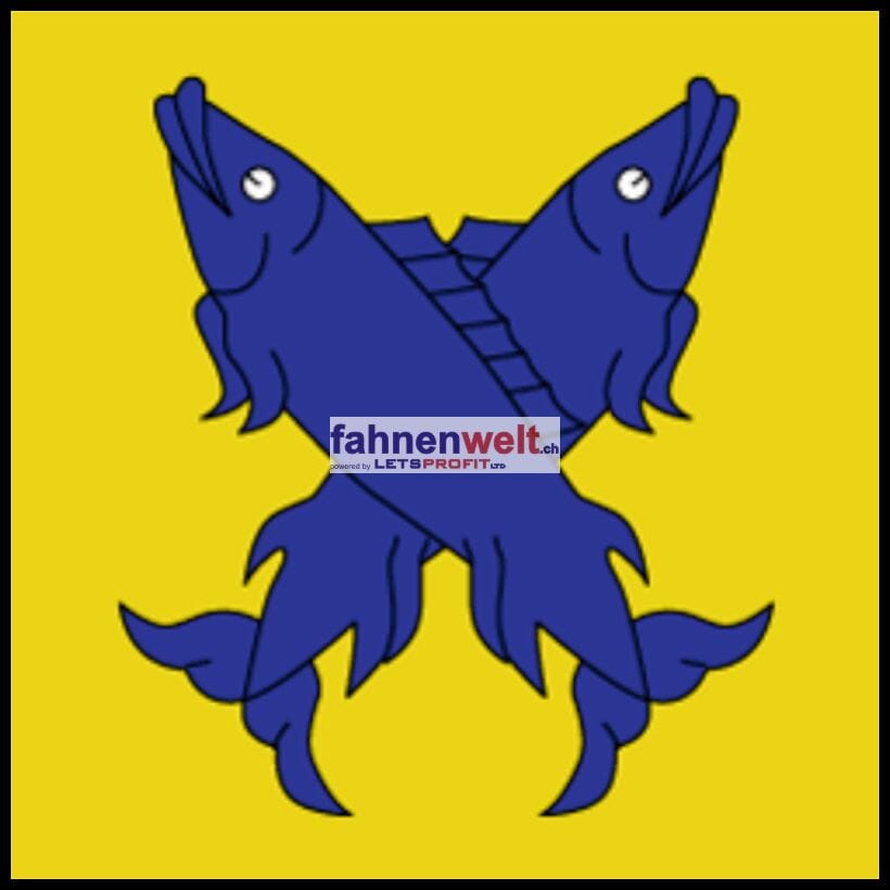 Fahne Gemeinde 2824 Vicques Ehemalige Gemeinde (JU) | 30 x 30 cm und Gr&ouml;sser - Bild 1