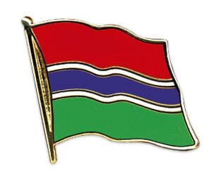 Flaggen Pin Gambia geschwungen | ca. 20 mm - Bild 1