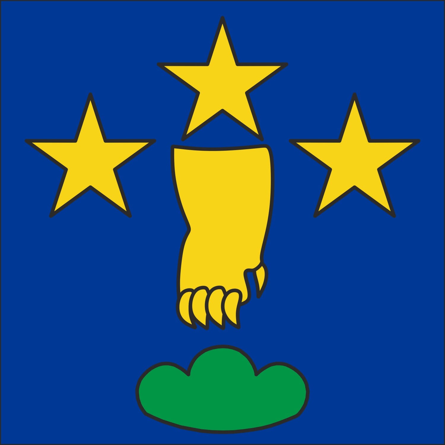 Fahne Gemeinde 5234 Villigen (AG) | 30 x 30 cm und Gr&ouml;sser - Bild 1
