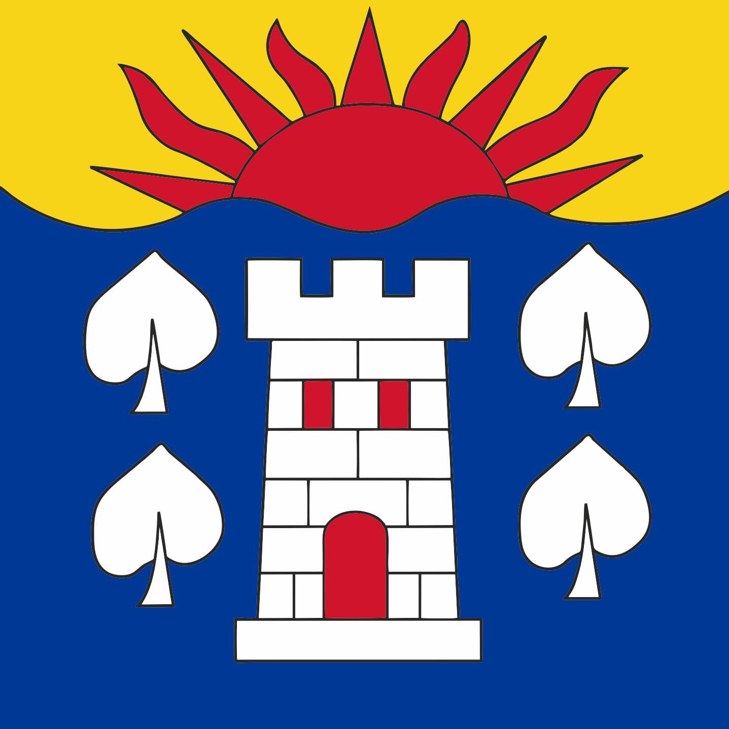 Fahne Gemeinde 2333 La Ferri&egrave;re (BE) | 30 x 30 cm und Gr&ouml;sser - Bild 1
