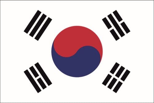 S&uuml;dkorea gedruckt im Querformat | 60 x 90 cm - Bild 1
