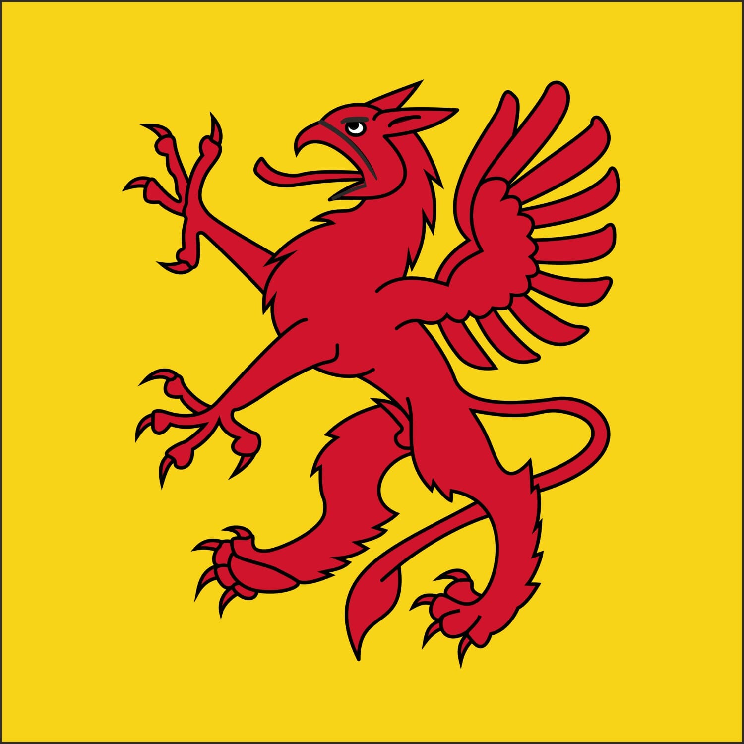 Fahne Gemeinde 8606 Greifensee (ZH) | 30 x 30 cm und Gr&ouml;sser - Bild 1