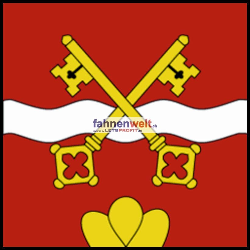 Fahne Gemeinde 1263 Crassier (VD) | 30 x 30 cm und Gr&ouml;sser - Bild 1