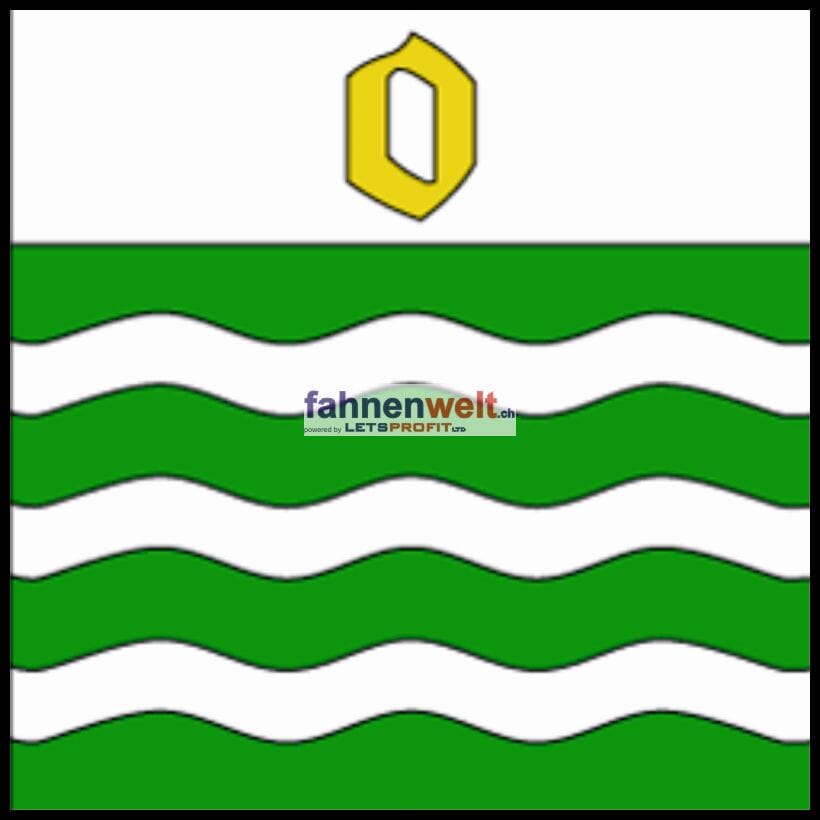 Fahne Gemeinde 1413 Oppens (VD) | 30 x 30 cm und Gr&ouml;sser - Bild 1