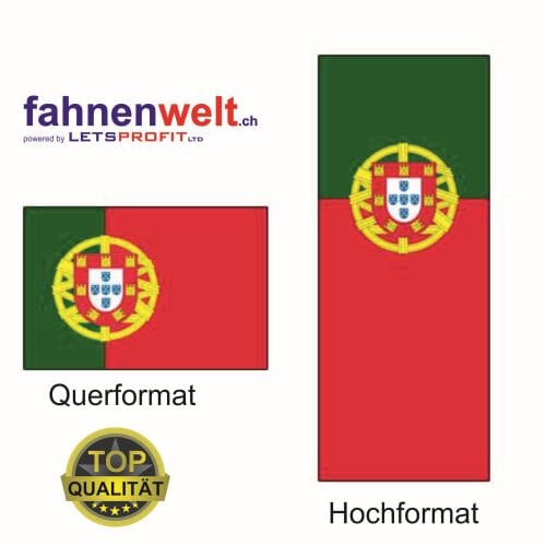 Portugal Fahne aus Multi-Flag im Hoch- und Querformat | diverse Gr&ouml;ssen - Bild 1