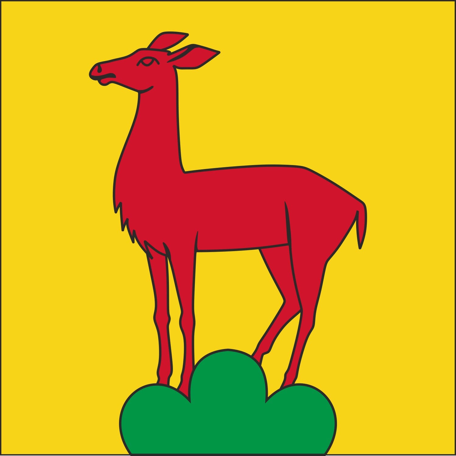 Fahne Gemeinde 5073 Gipf-Oberfrick (AG) | 30 x 30 cm und Gr&ouml;sser - Bild 1