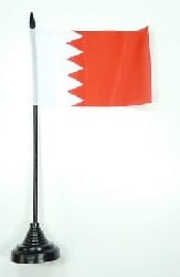 Bahrain Tisch-Fahne mit Fuss | 10 x 15 cm - Bild 1