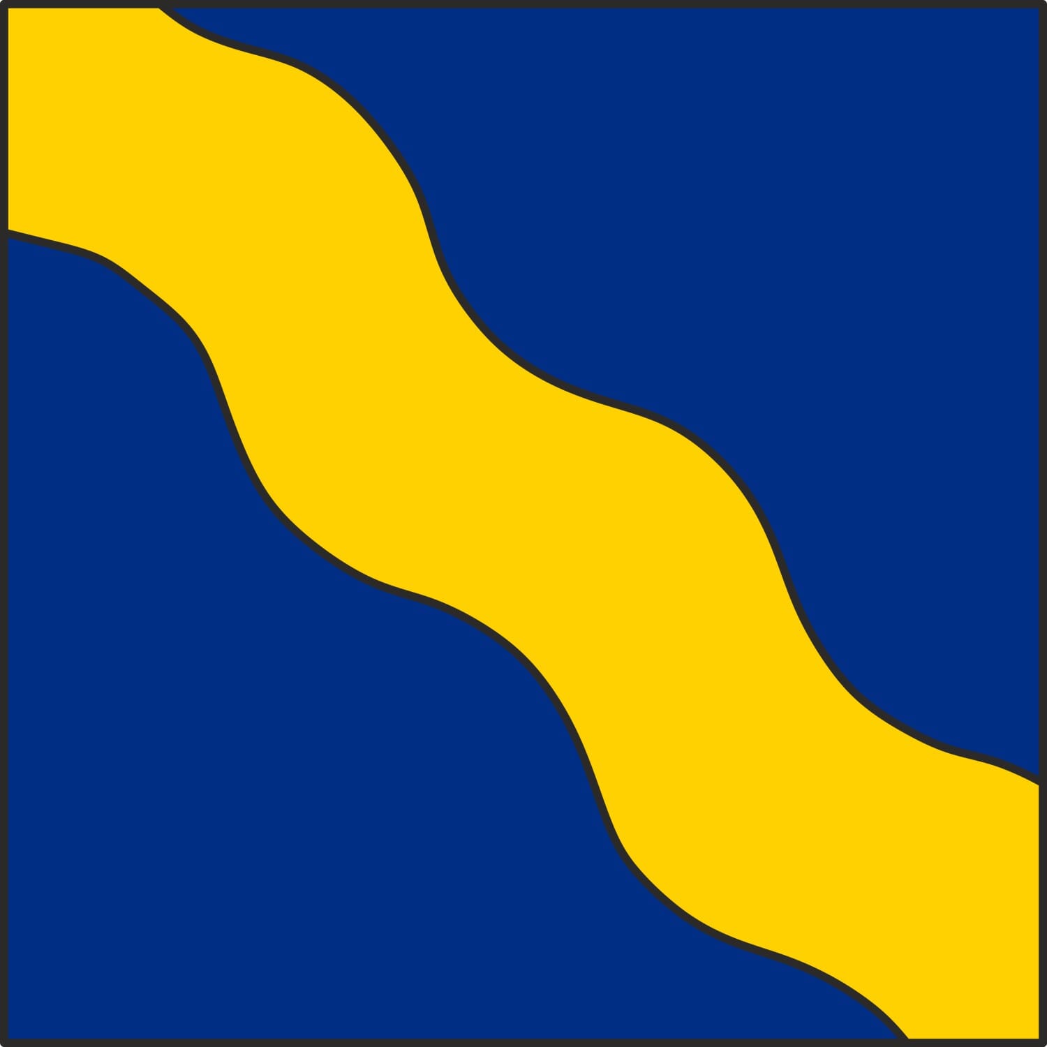 Fahne Gemeinde 8259 Kaltenbach (TG) | 30 x 30 cm und Gr&ouml;sser - Bild 1