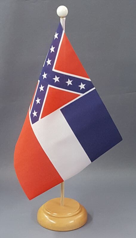 Mississippi Tisch-Fahne gedruckt | 10 x 15 cm - Bild 1