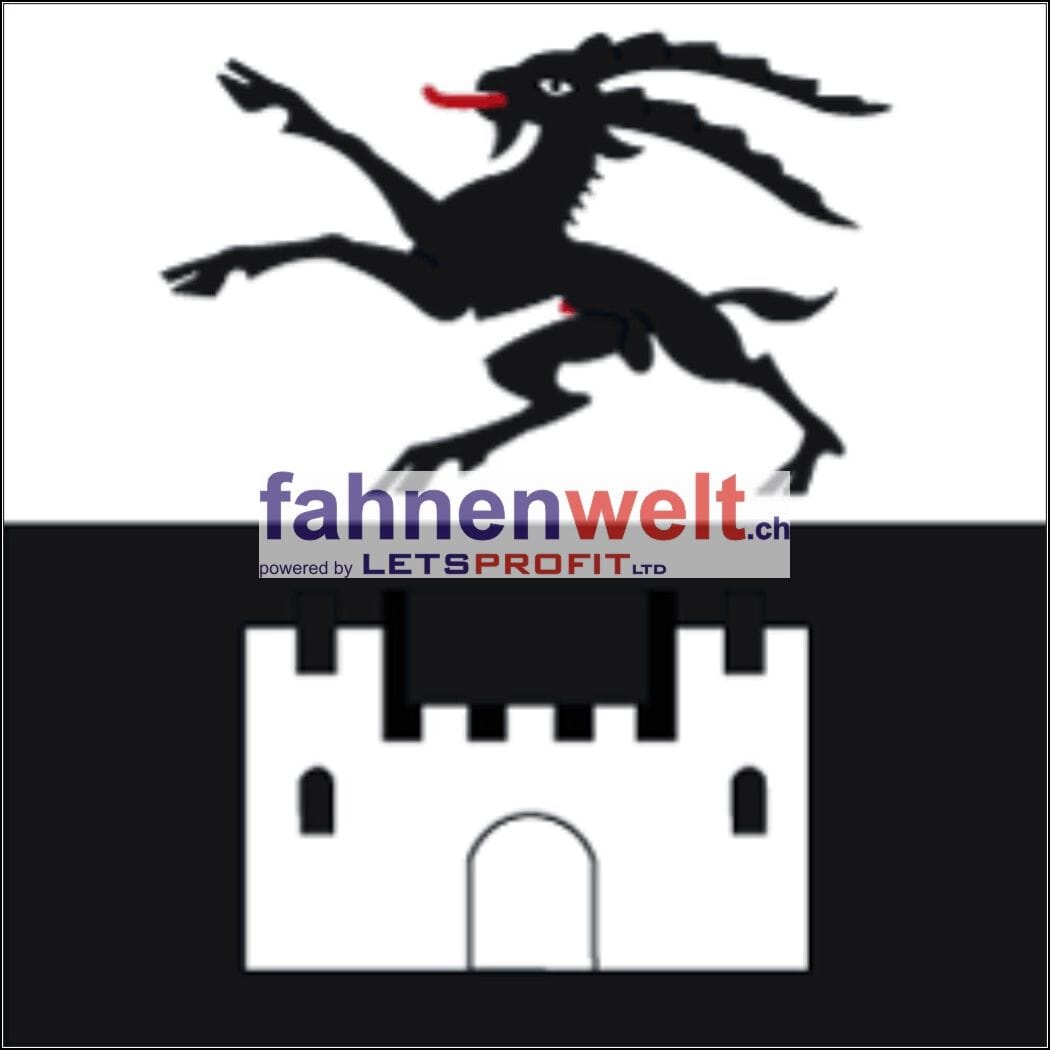 Fahne Gemeinde 7603 Vicosoprano Ehemalige Gemeinde (GR) | 30 x 30 cm und Gr&ouml;sser - Bild 1