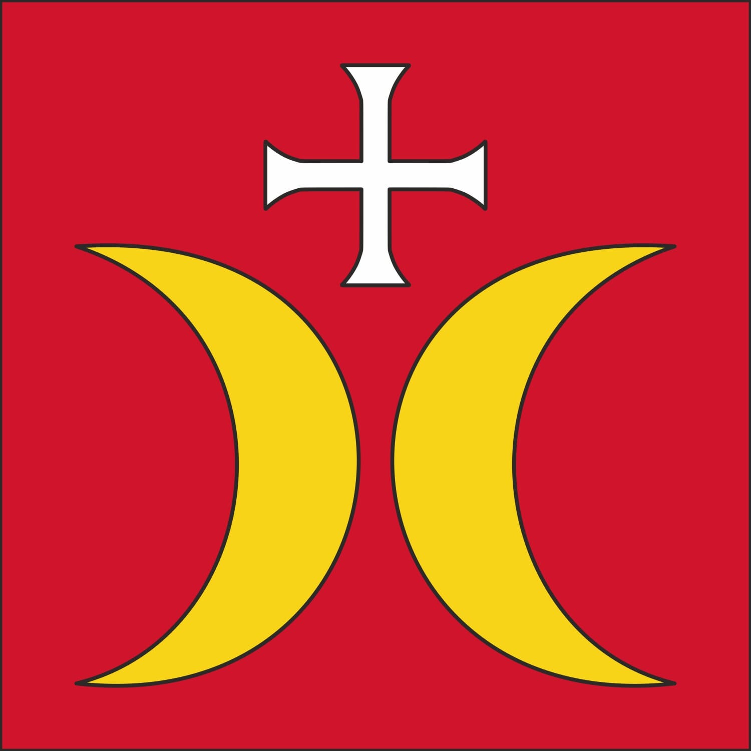 Fahne Gemeinde 8716 Schmerikon (SG) | 30 x 30 cm und Gr&ouml;sser - Bild 1