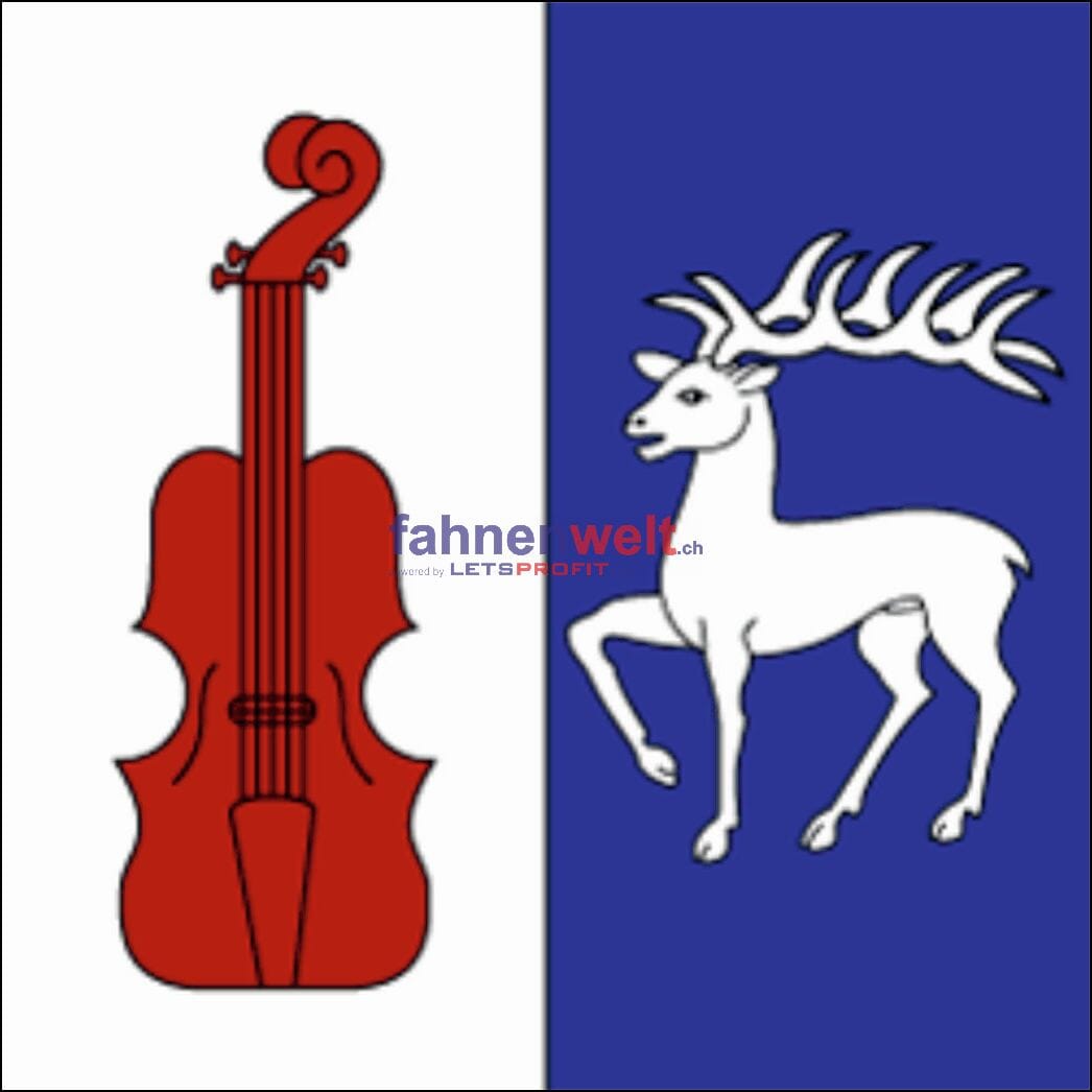 Fahne Gemeinde 6925 Gentilino Ehemalige Gemeinde (TI) | 30 x 30 cm und Gr&ouml;sser - Bild 1