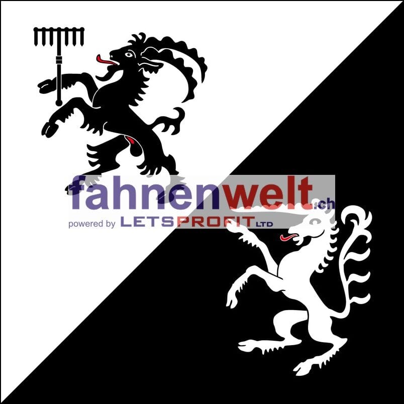 Fahne Gemeinde 7556,7559 Valsot (GR) | 30 x 30 cm und Gr&ouml;sser - Bild 1
