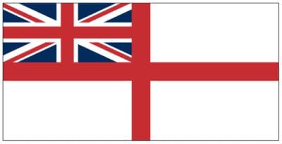 Britische Seekriegs- Fahne | white Ensign gedruckt | 90 x 150 cm - Bild 1