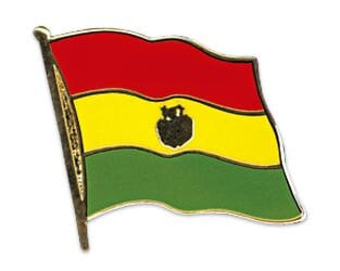 Flaggen Pin Bolivien geschwungen | ca. 20 mm - Bild 1