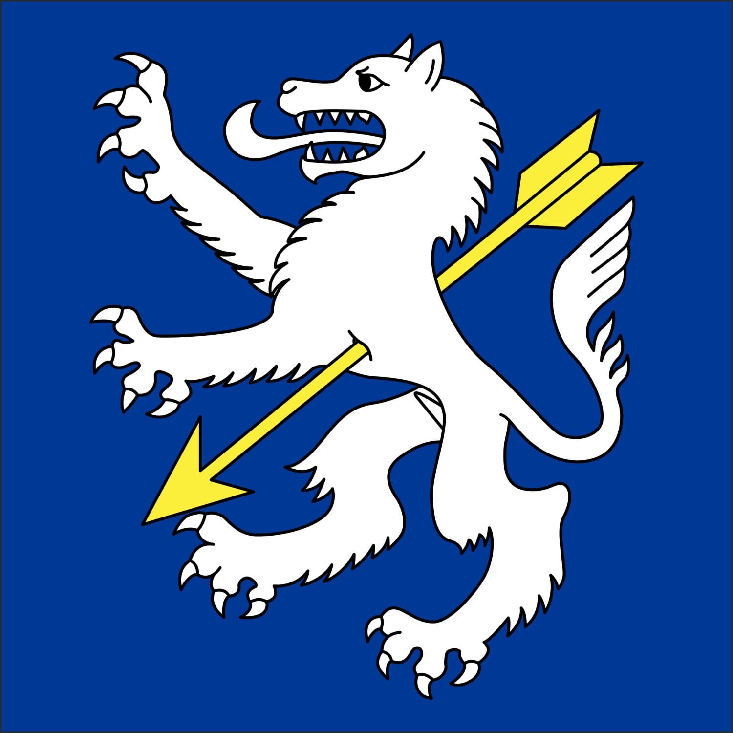 Fahne Gemeinde 6386 Wolfenschiessen (NW) | 30 x 30 cm und Gr&ouml;sser - Bild 1