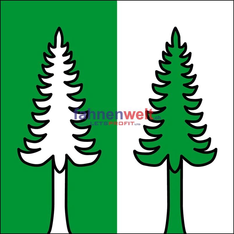 Fahne Gemeinde 6781 Bedretto (TI) | 30 x 30 cm und Gr&ouml;sser - Bild 1