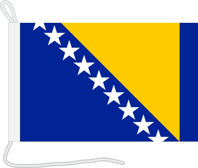 Bootsfahne Bosnien und Herzegowina | 30 x 45 cm - Bild 1
