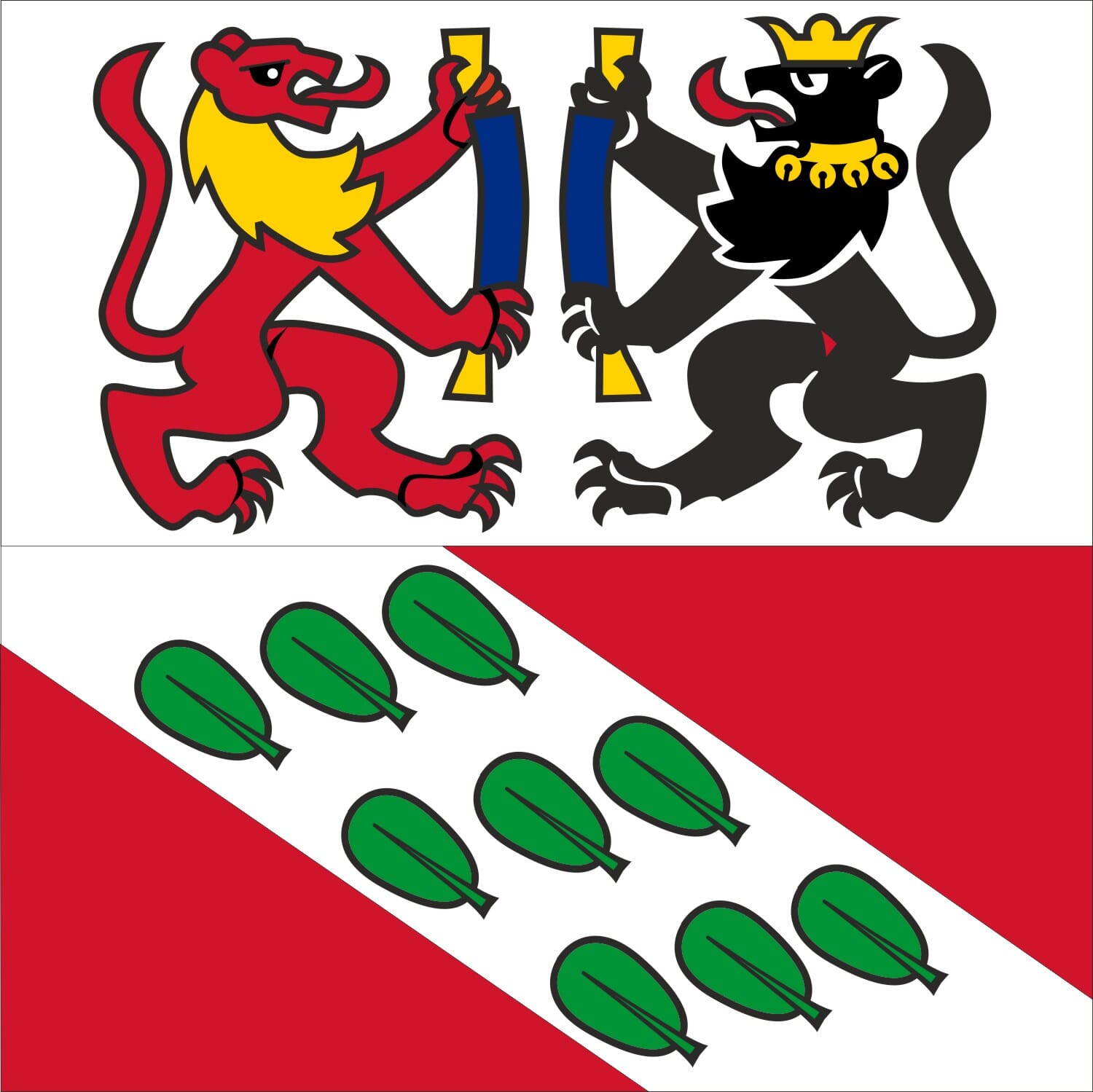 Fahne Gemeinde 3052 Zollikofen (BE) | 30 x 30 cm und Gr&ouml;sser - Bild 1