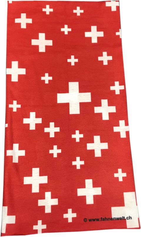 Schlauchschal Schweiz 48 x 25 cm One Size mit weissen Kreuzen - Bild 6