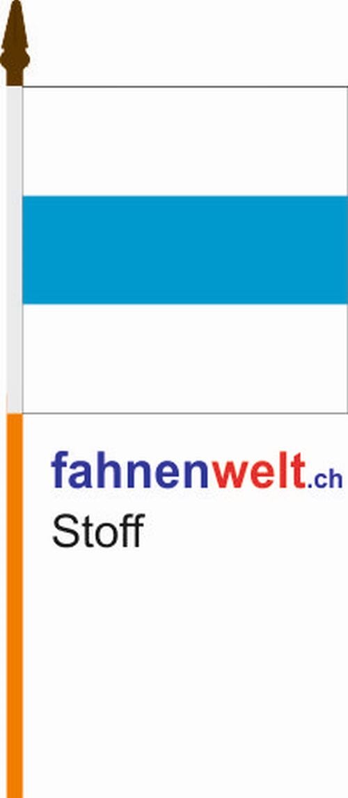 Fahne Zug am Stab aus bestem Stoff | 30 x 30 cm - Bild 1