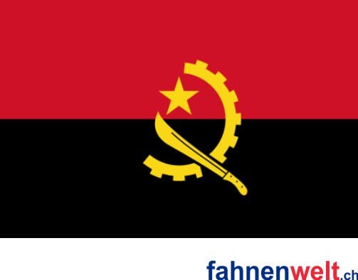 Angola Fahne gedruckt | 90 x 150 cm - Bild 1