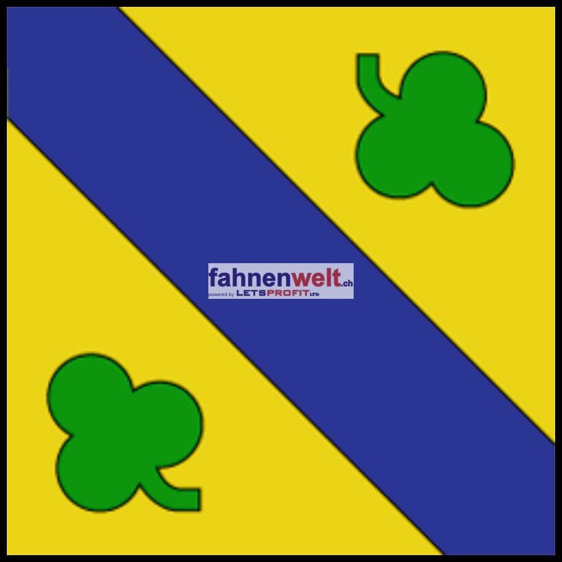 Fahne Gemeinde 2829 Vermes Ehemalige Gemeinde (JU) | 30 x 30 cm und Gr&ouml;sser - Bild 1