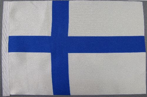 Finnland Tisch-Fahne DeLuxe ohne St&auml;nder | 15.5 x 24 cm - Bild 2