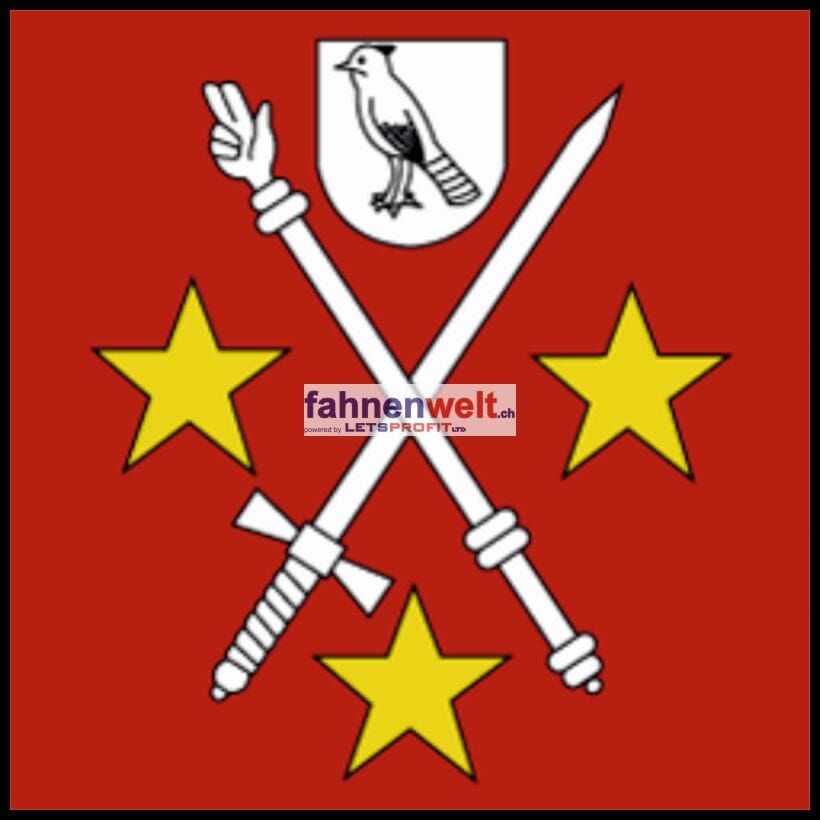 Fahne Gemeinde 2807 Pleigne (JU) | 30 x 30 cm und Gr&ouml;sser - Bild 1