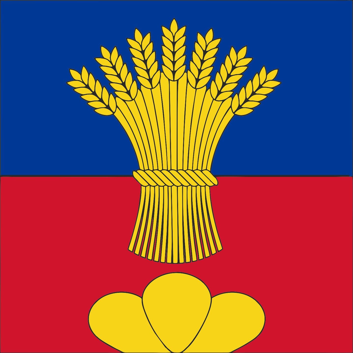 Fahne Gemeinde 2515, 2516, 2517 Plateau de Diesse (BE) | 30 x 30 cm und Gr&ouml;sser - Bild 1
